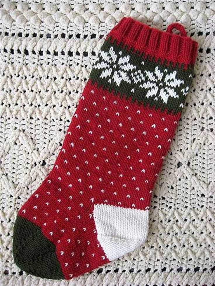Knit patterns christmas stockings