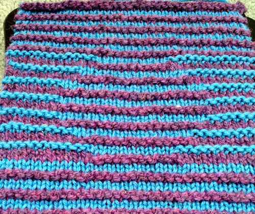 Illusion knitting pattern