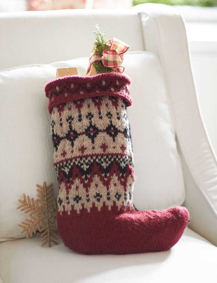Knit patterns christmas stockings