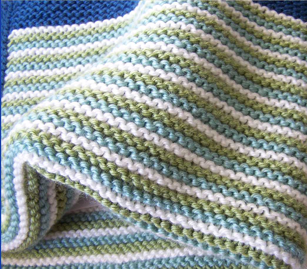 Ocean waves blanket knitting pattern