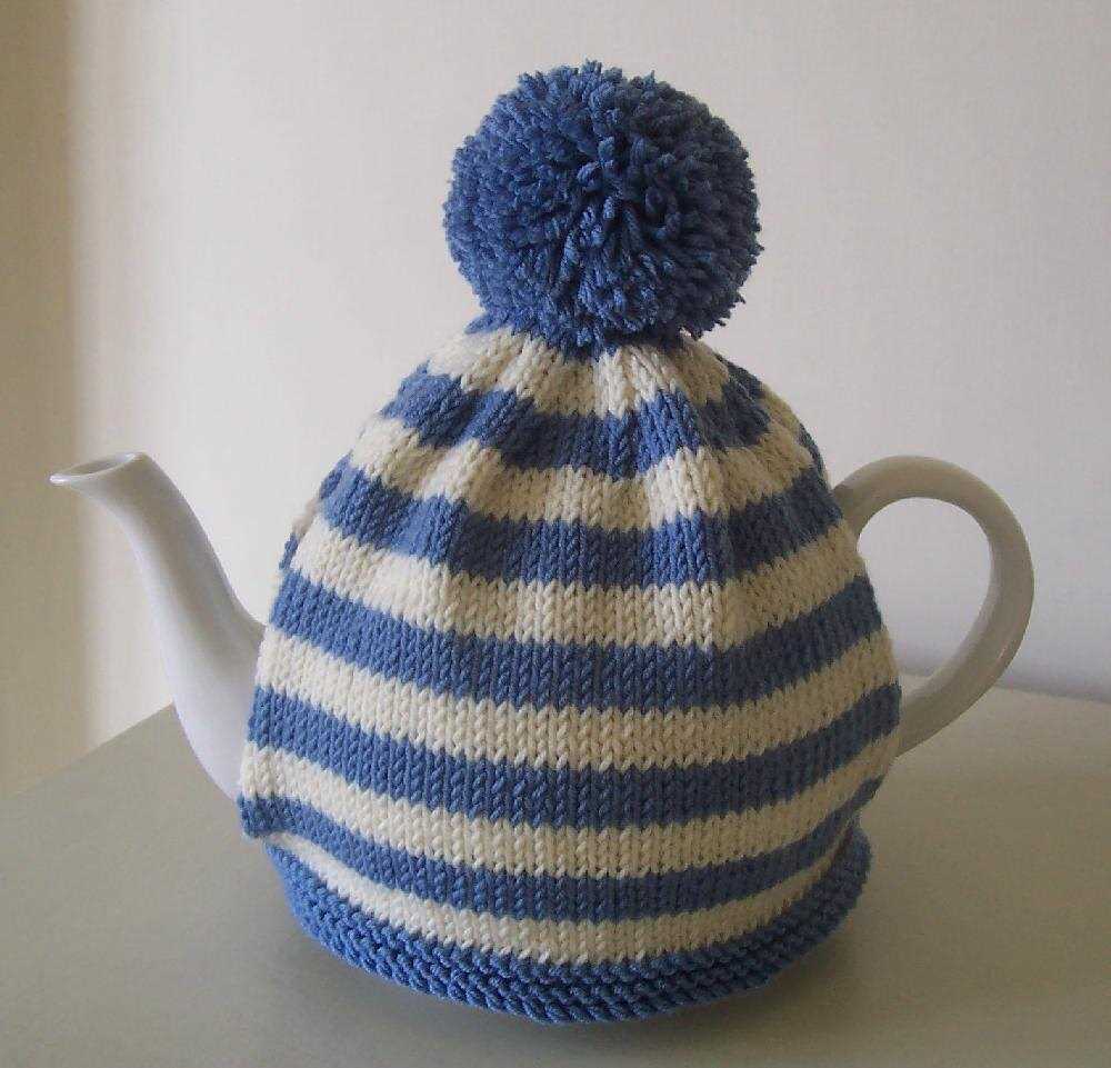 Loom knit tea cozy pattern