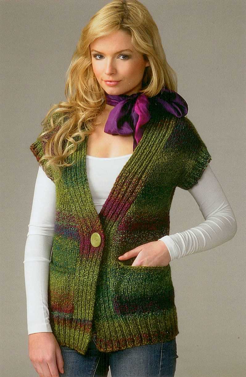 Chunky knit vest pattern free