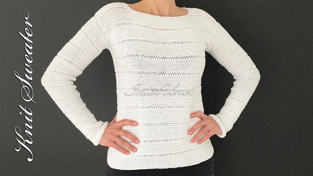 Knitting pattern v neck sweater