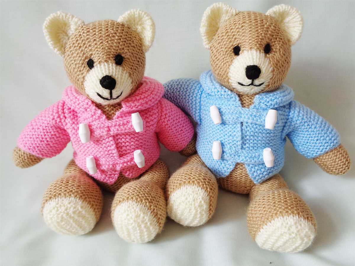 Fluffy teddy bear knitting pattern