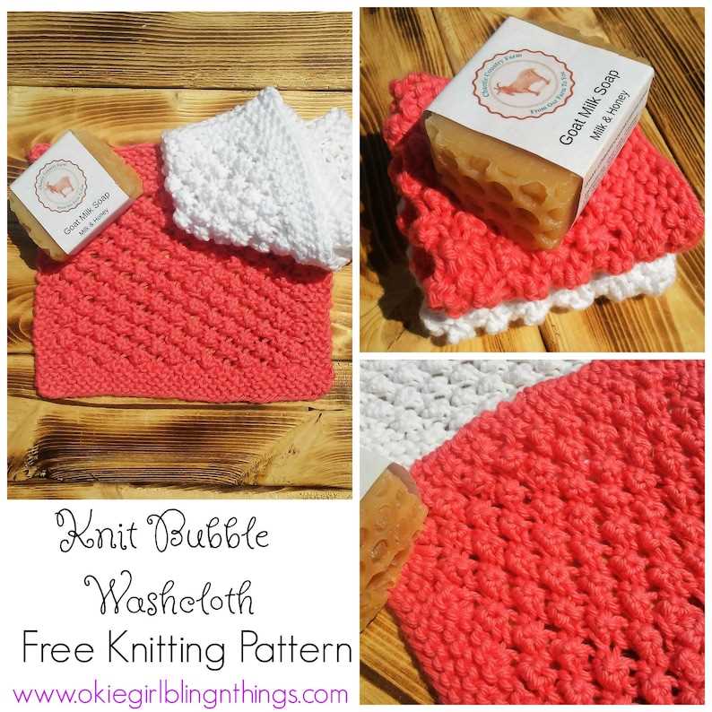 Mini almost lost washcloth knitting pattern