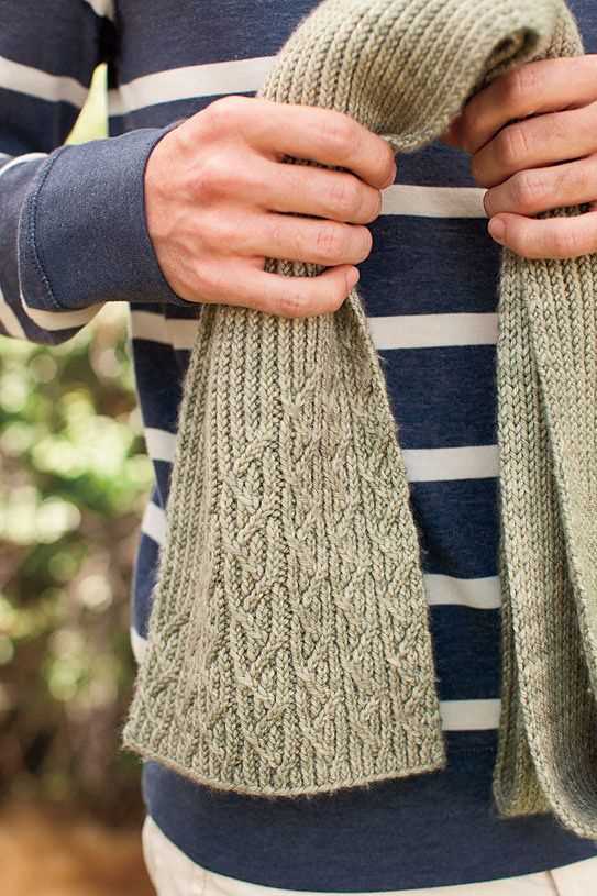 Mens cable knit scarf pattern