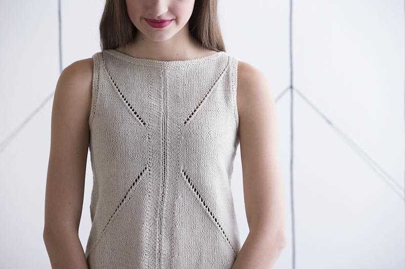 Simple tank top knitting pattern
