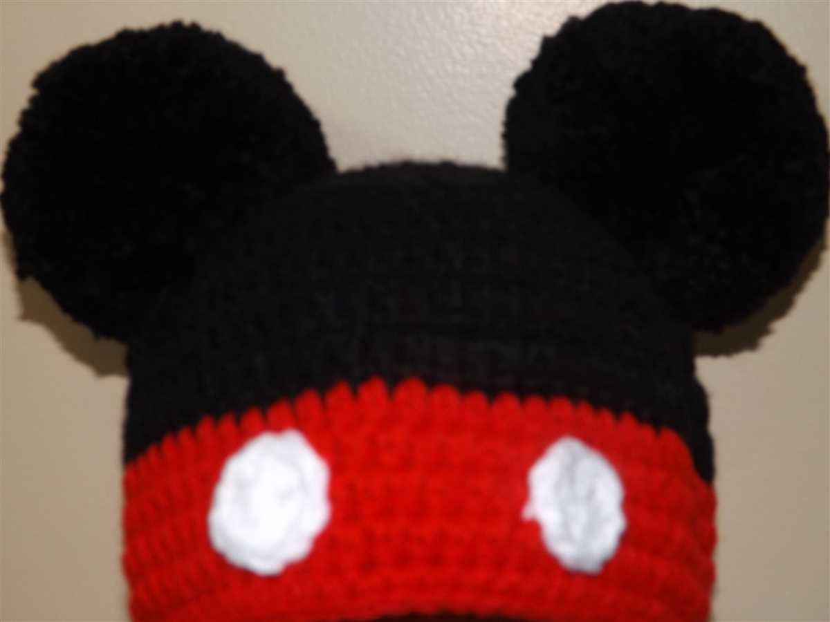 Minnie mouse knit hat pattern