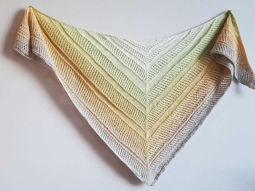 Easy knit prayer shawl pattern