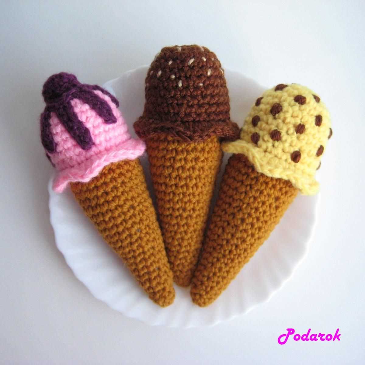 Ice cream knitting pattern