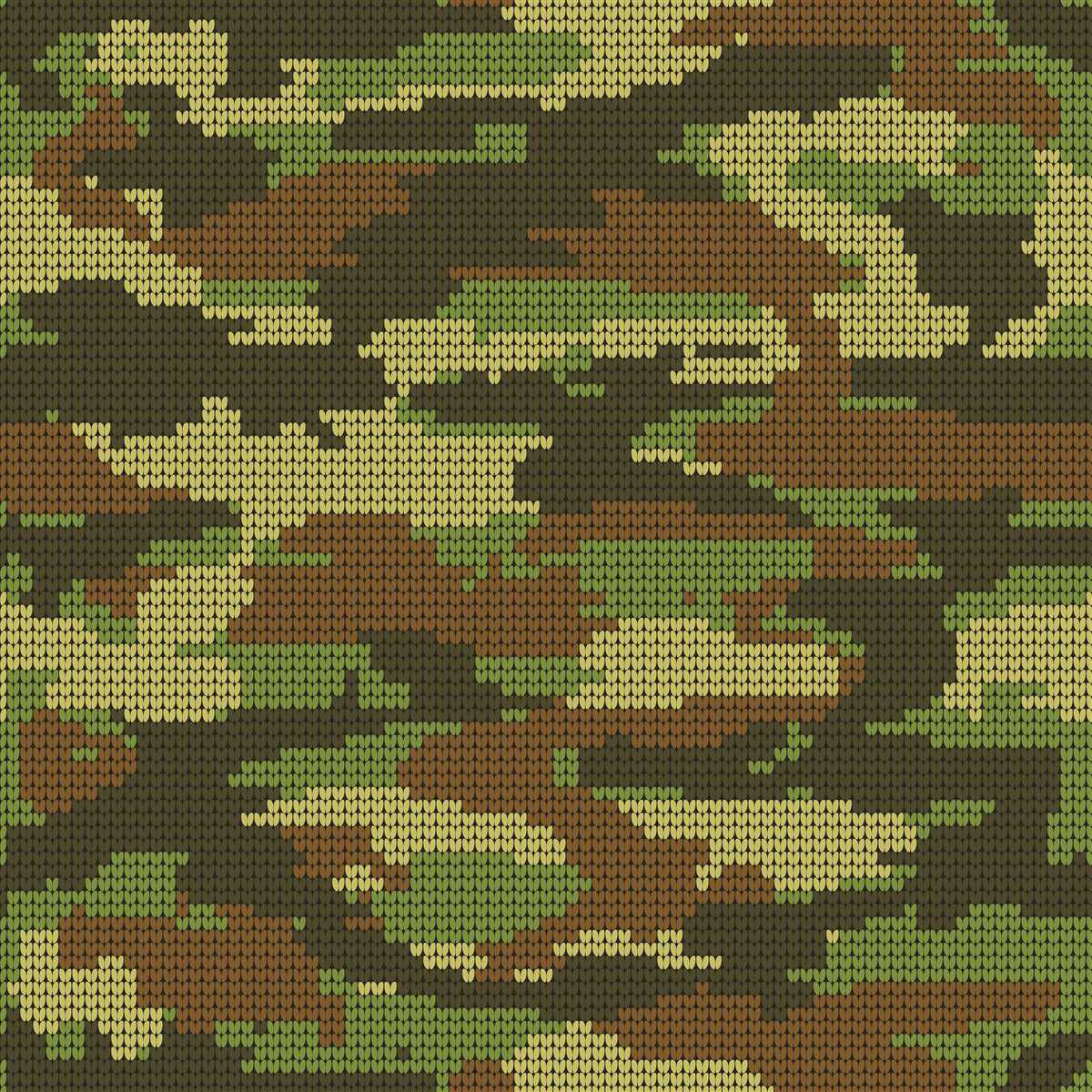 Camouflage knitting patterns