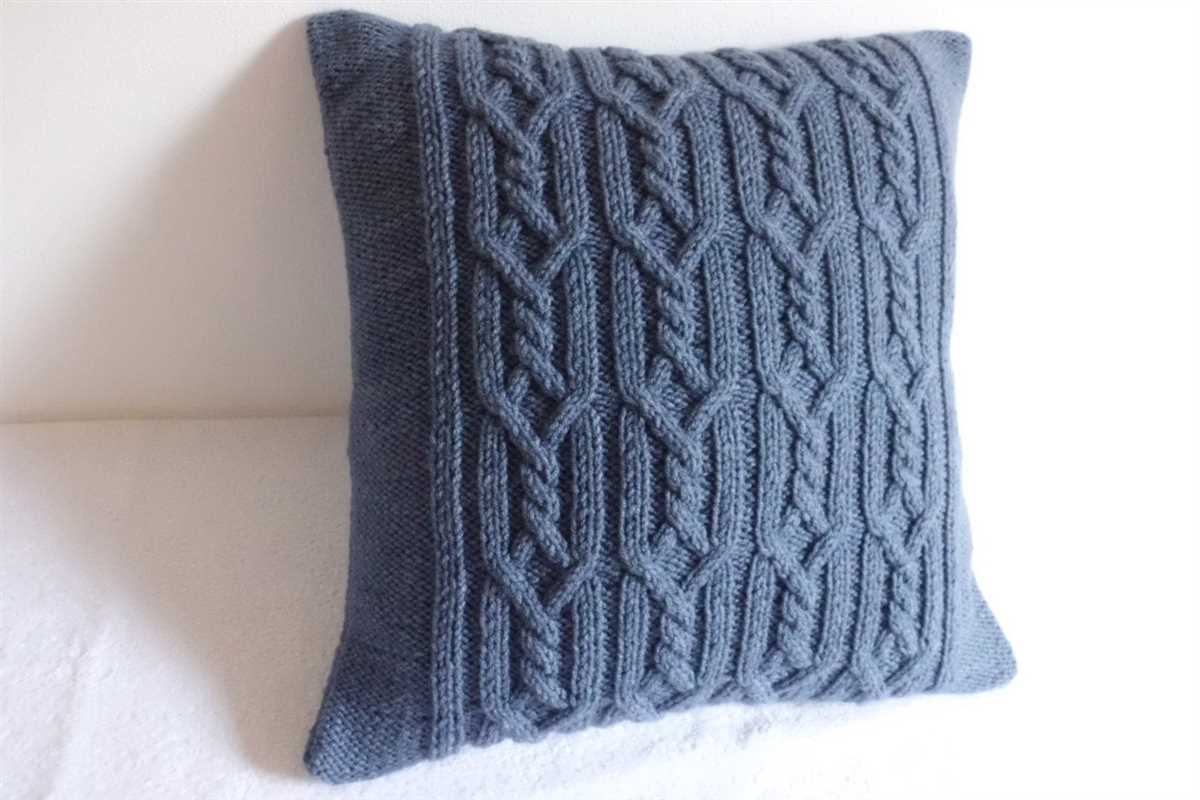 Knitted pillow cover patterns