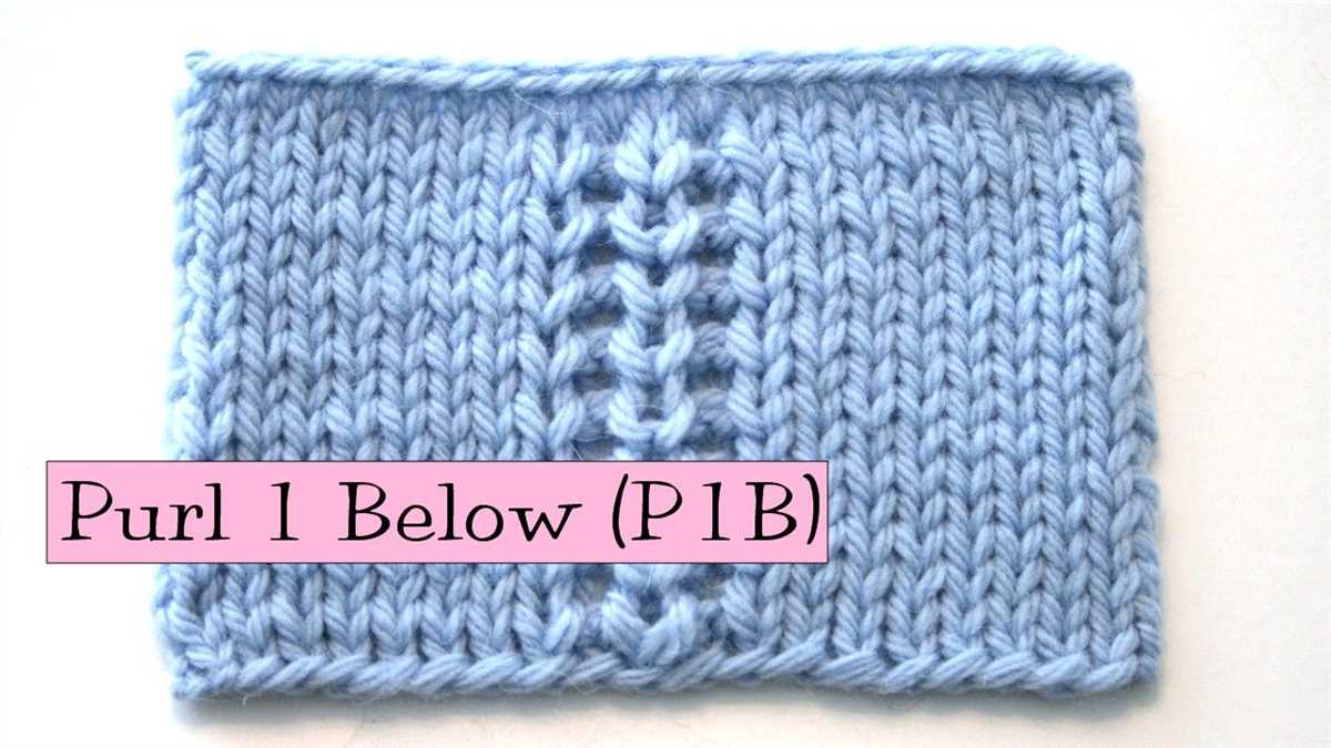 Knitting pattern instructions