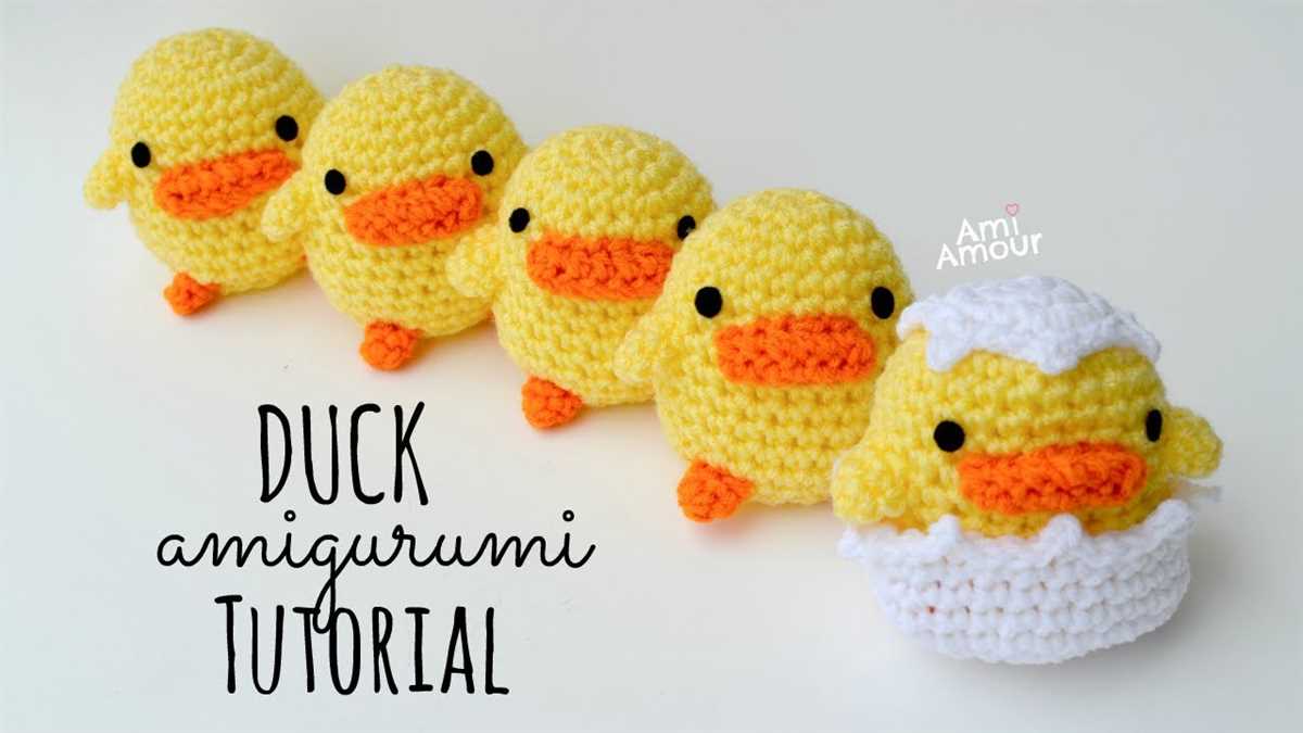 Easter duck knitting pattern