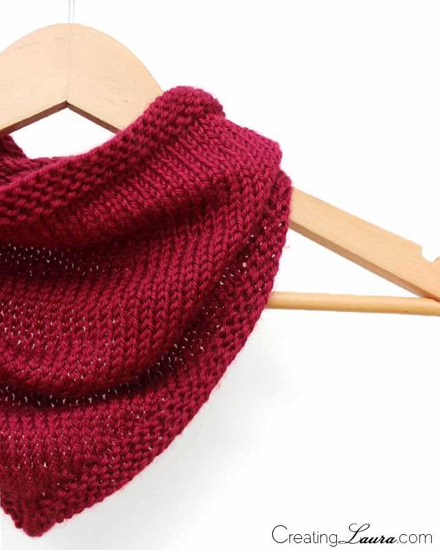 Bandana cowl knitting patterns