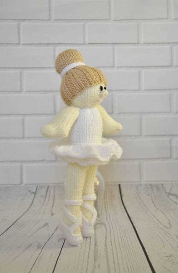 Knitted ballerina doll pattern