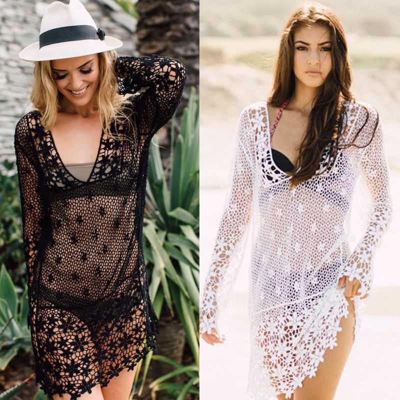 Knitted bathing suit cover up pattern