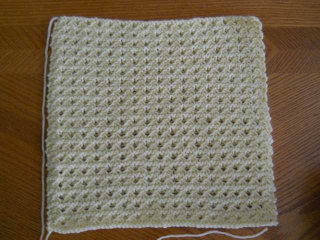 Simple baby blanket knitting pattern