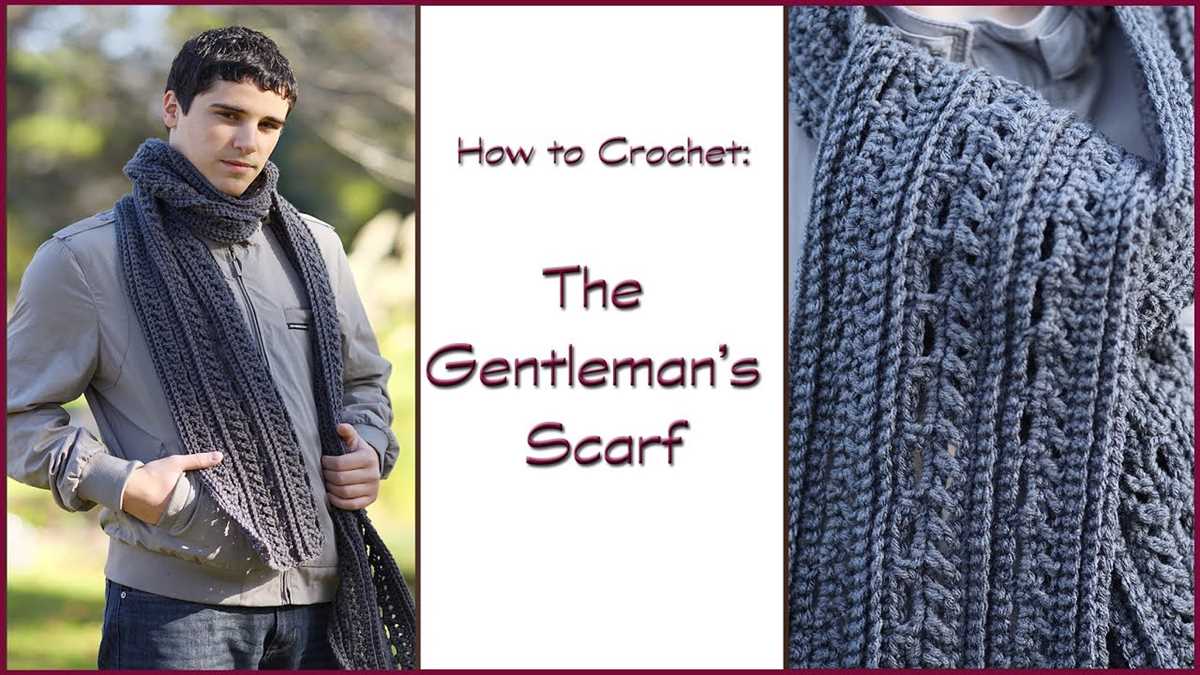 Mens cable knit scarf pattern