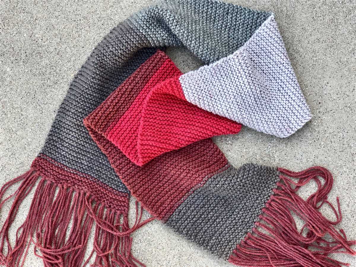 Parallelogram scarf knitting pattern free