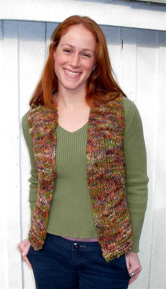 Free knitted vest pattern bulky yarn