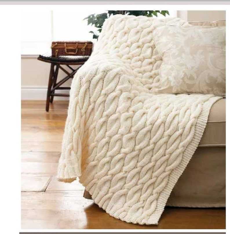 Knitted bed throws patterns