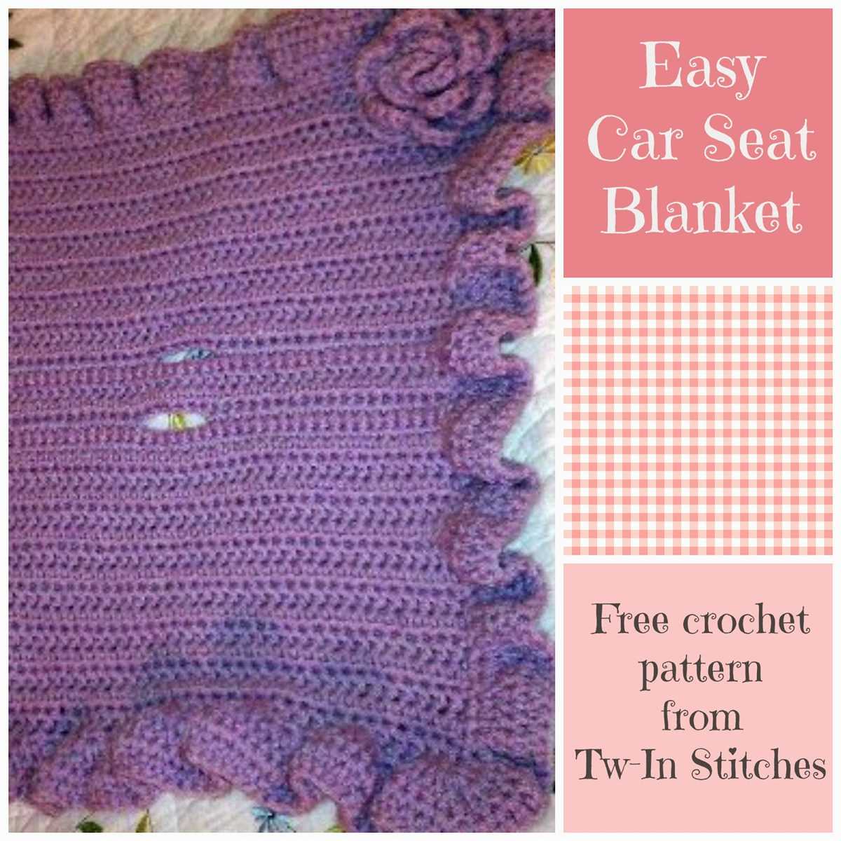 Knitted car seat blanket free pattern