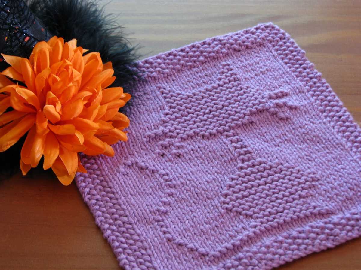 Free knitting patterns for cotton dishcloths
