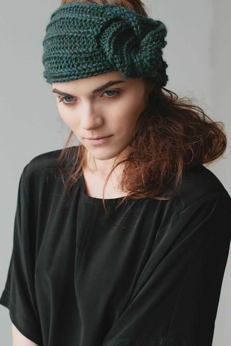 Twist headband pattern knit