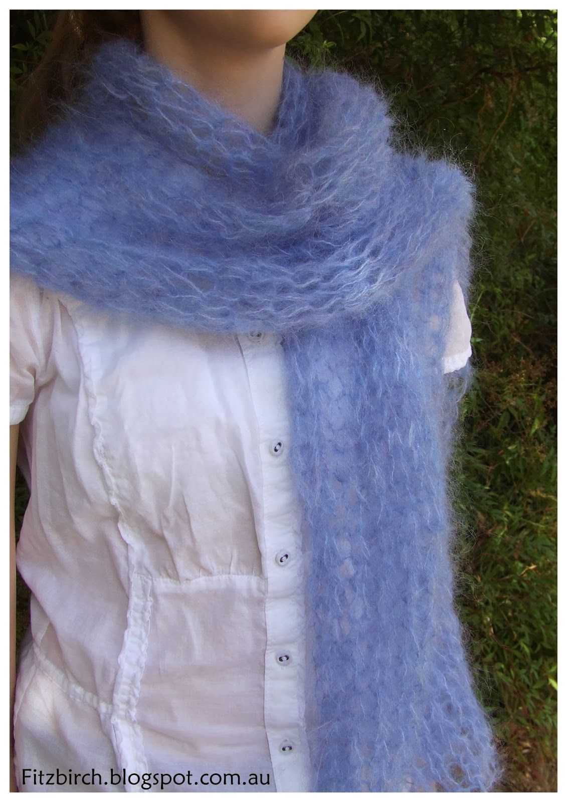 Mohair shawl knitting pattern