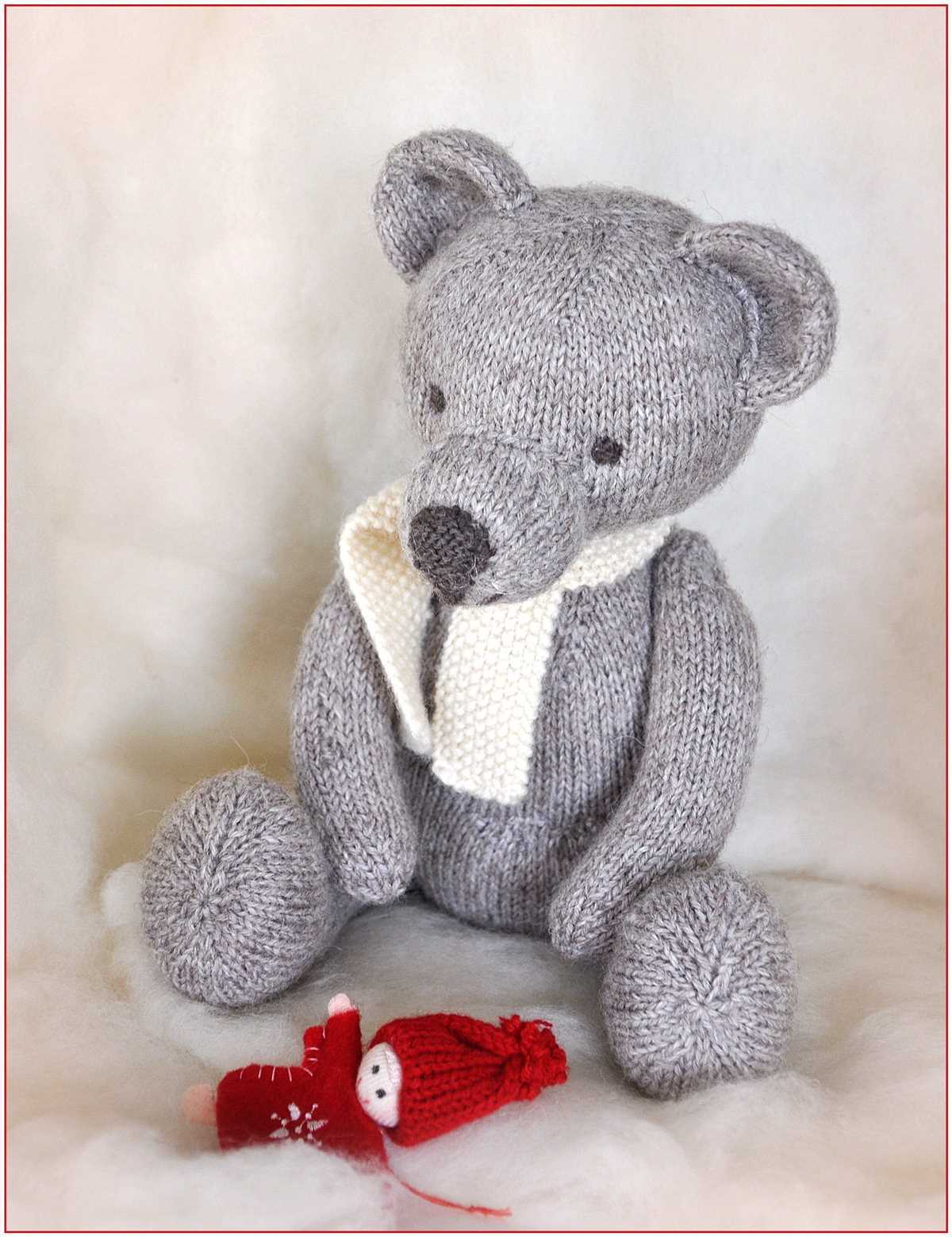 Knit teddy bear pattern