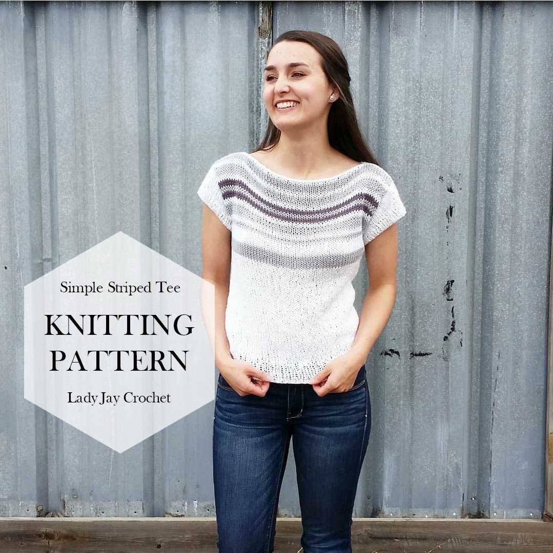 Knitted t shirt pattern