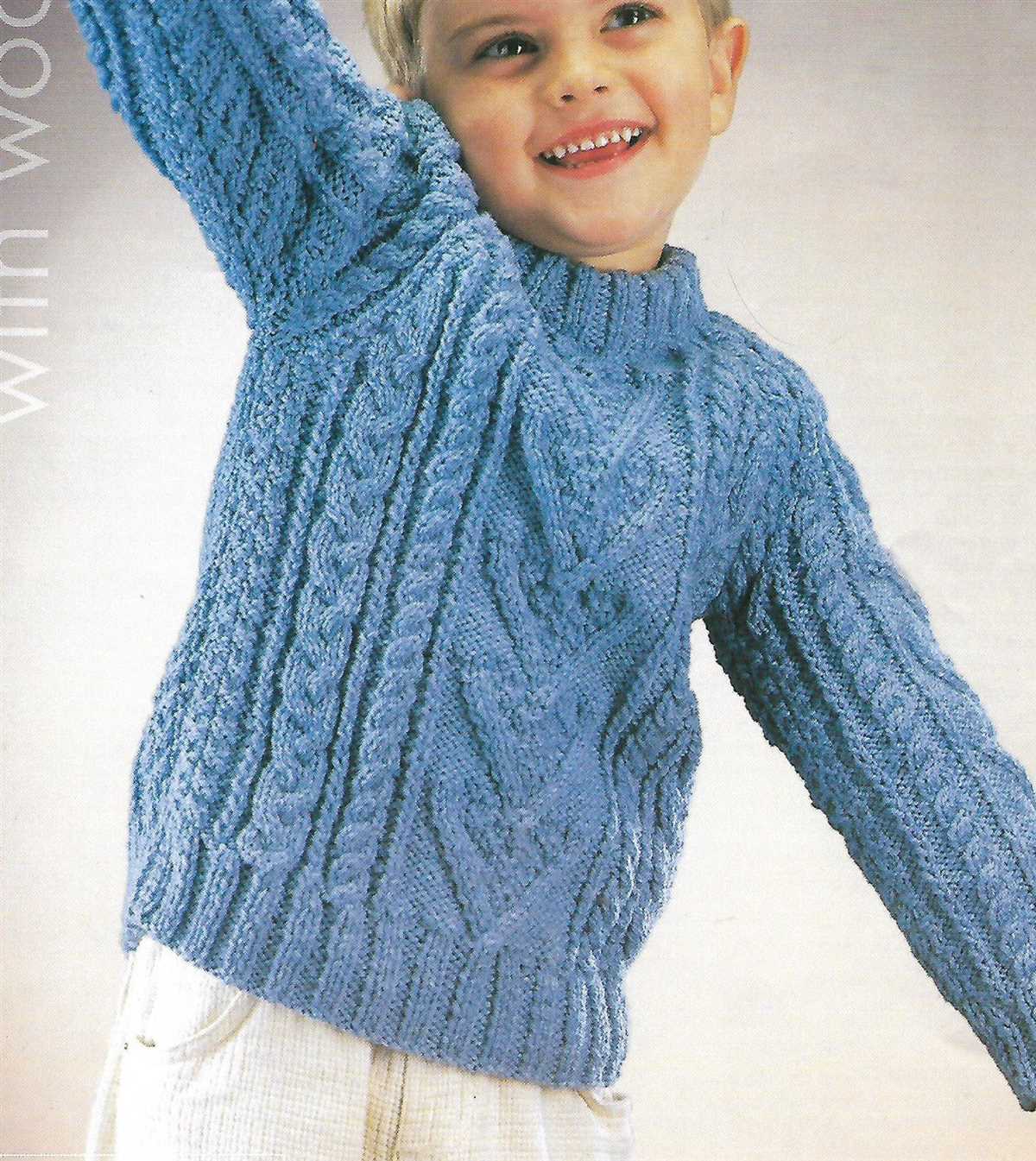 Childrens aran jumper knitting patterns free