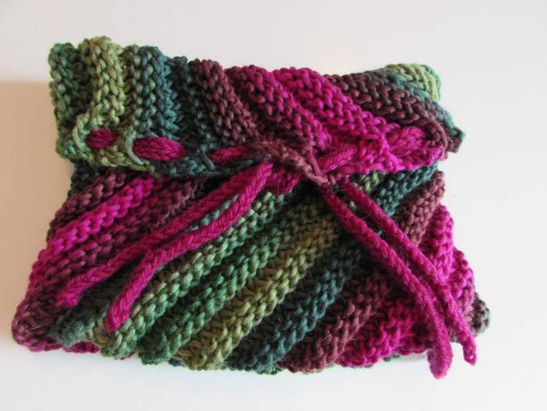 Basket weave cowl knitting pattern