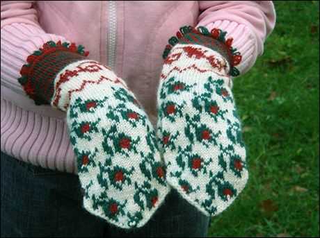 Rosebud knitting pattern