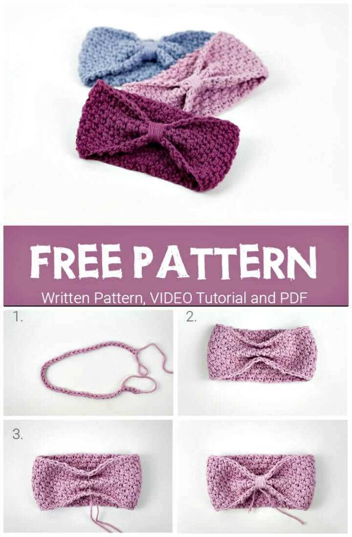 Child's knitted headband free pattern