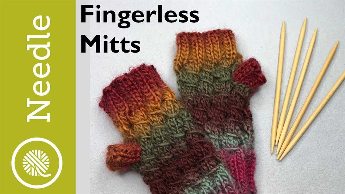Mitten knitting pattern circular needles