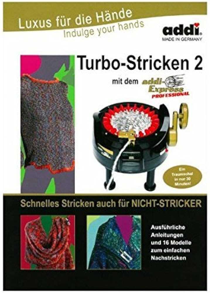 Patterns for addi knitting machine