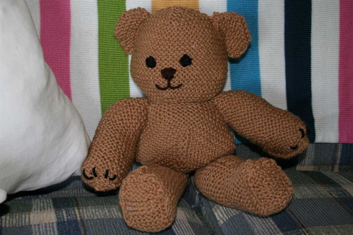 Knitted teddy bear pattern easy