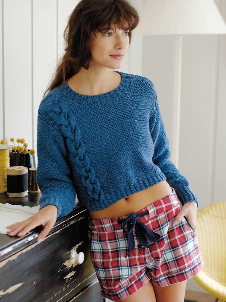 Super cropped sweater knitting pattern