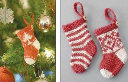 Miniature christmas stocking knitting pattern