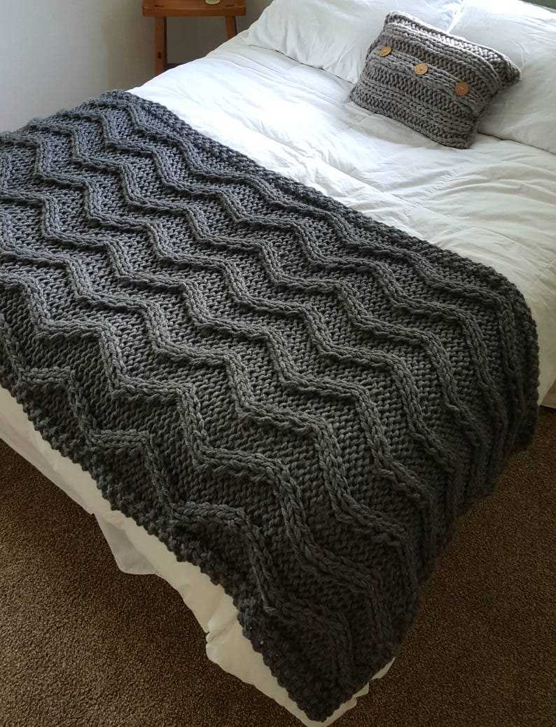 Knitted bed throws patterns