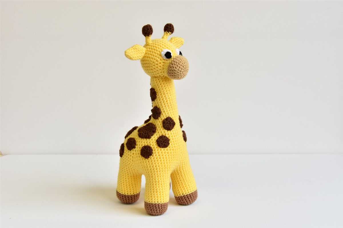 Jasmine the giraffe knitting pattern