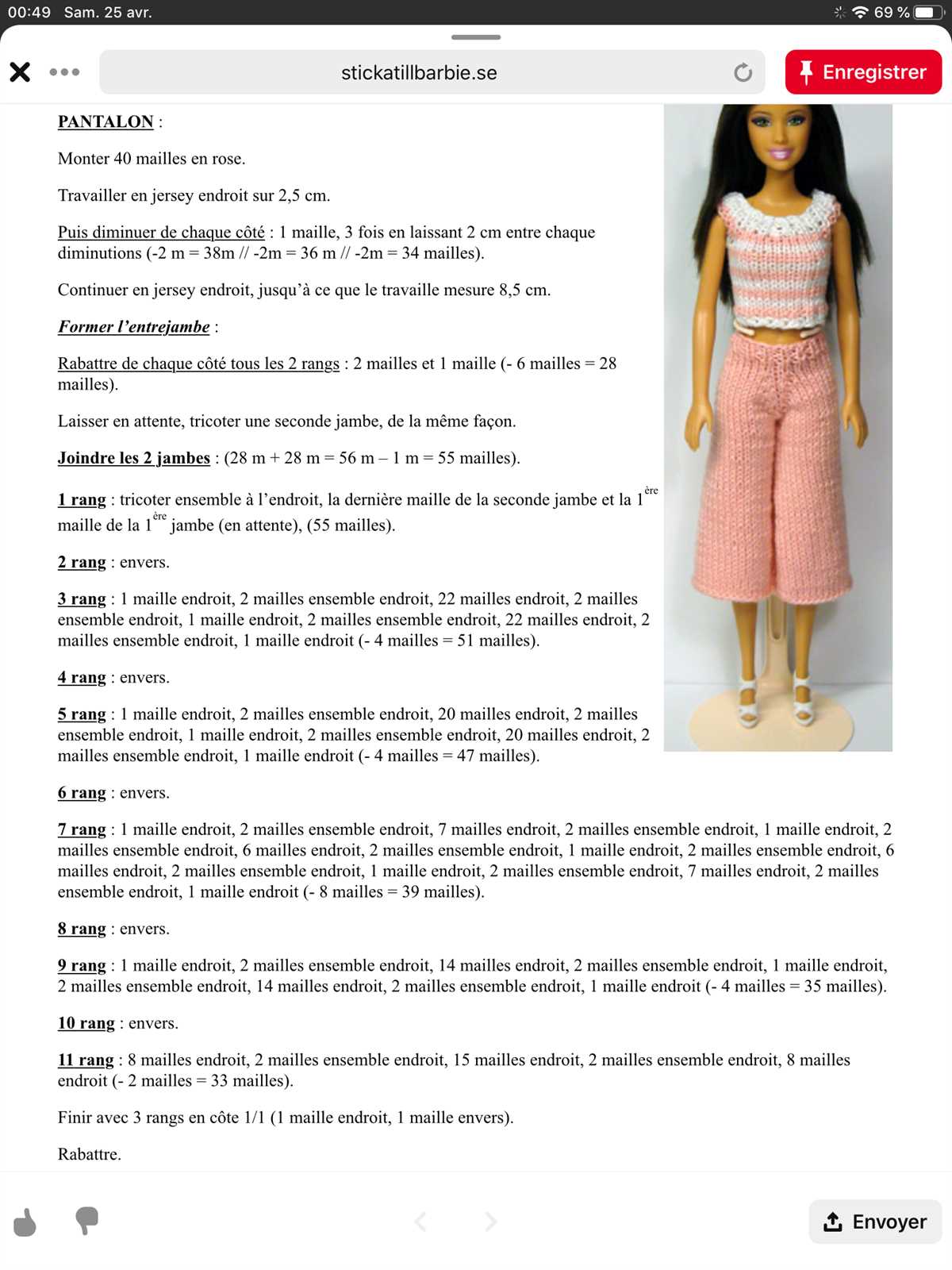 Free knitted barbie clothes patterns