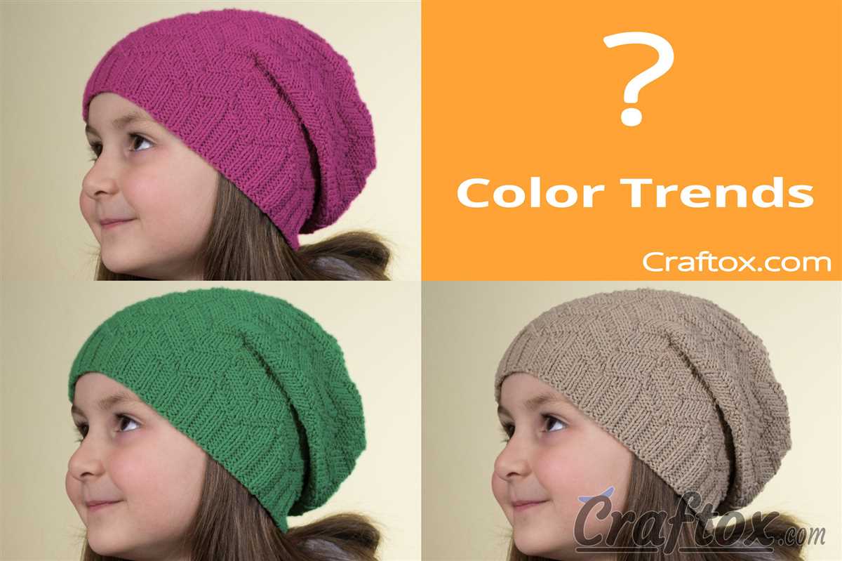 Two color knit hat pattern free