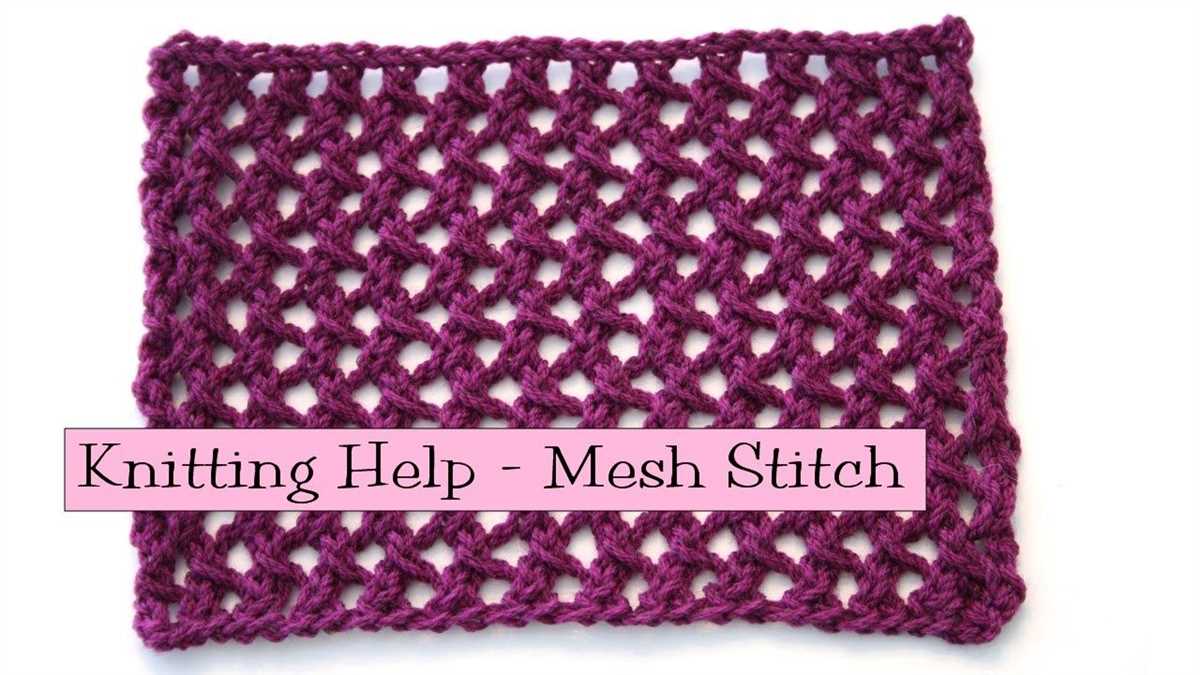 Fancy knitting stitch patterns