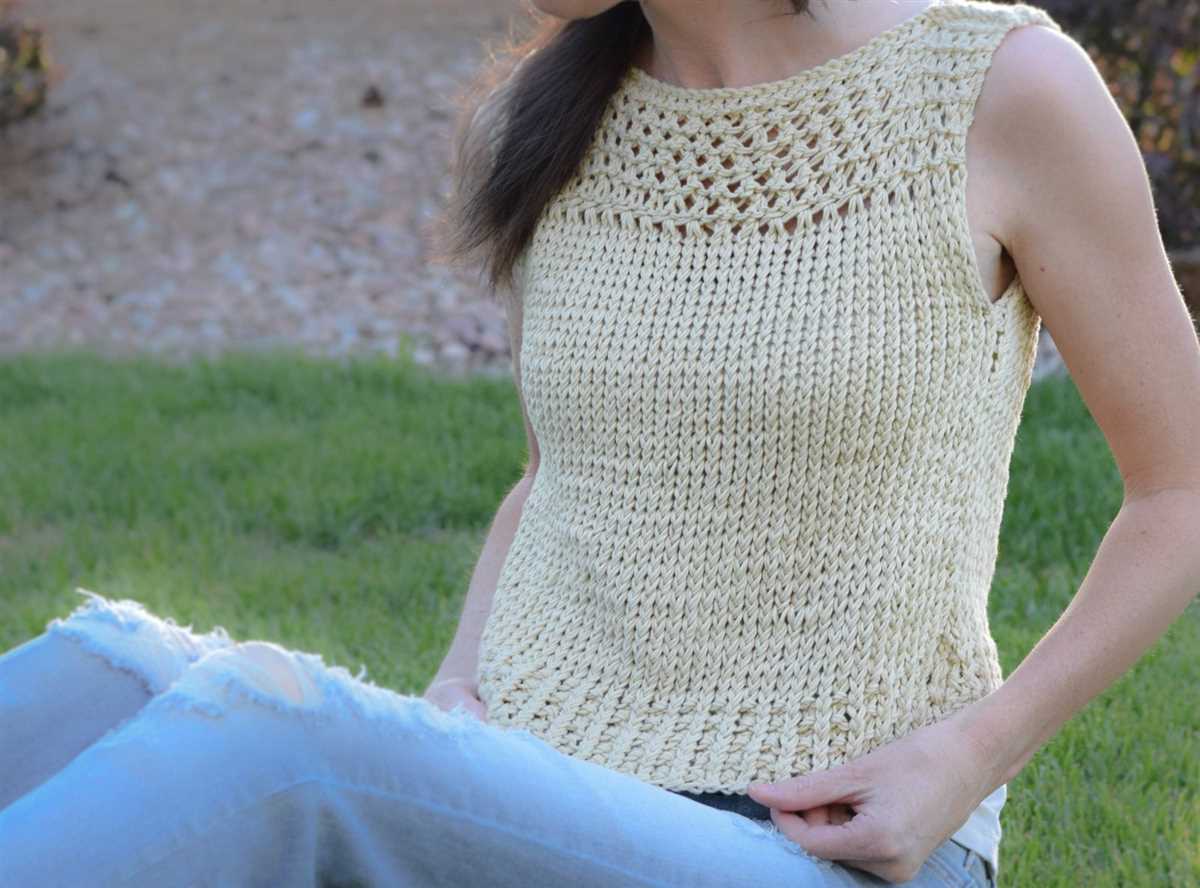 Easy knit top pattern