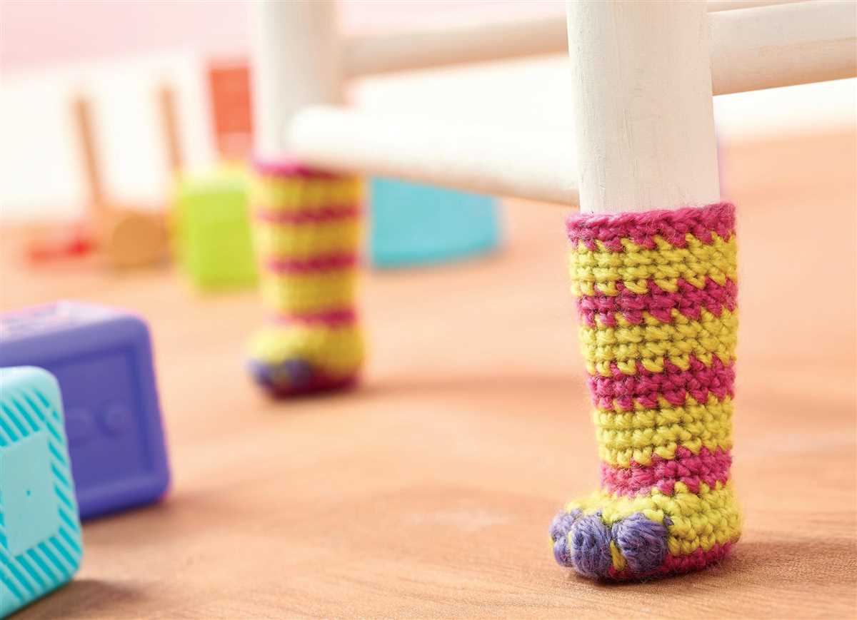 Free knitting pattern for chair socks