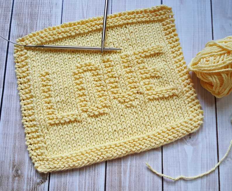 Free knitting patterns for cotton dishcloths