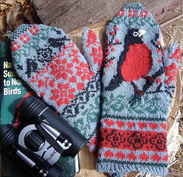 Double knit mittens pattern